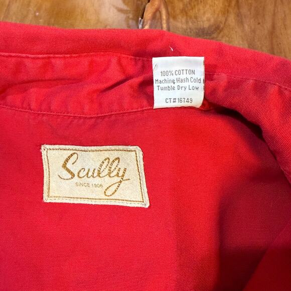 Scully Shirt Rockabilly Men's XL Cotton Pullover Button Western L/S I14 - Picture 4 of 5